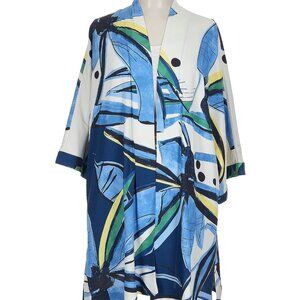NWOT Chico's Floral Print Kimono L/XL